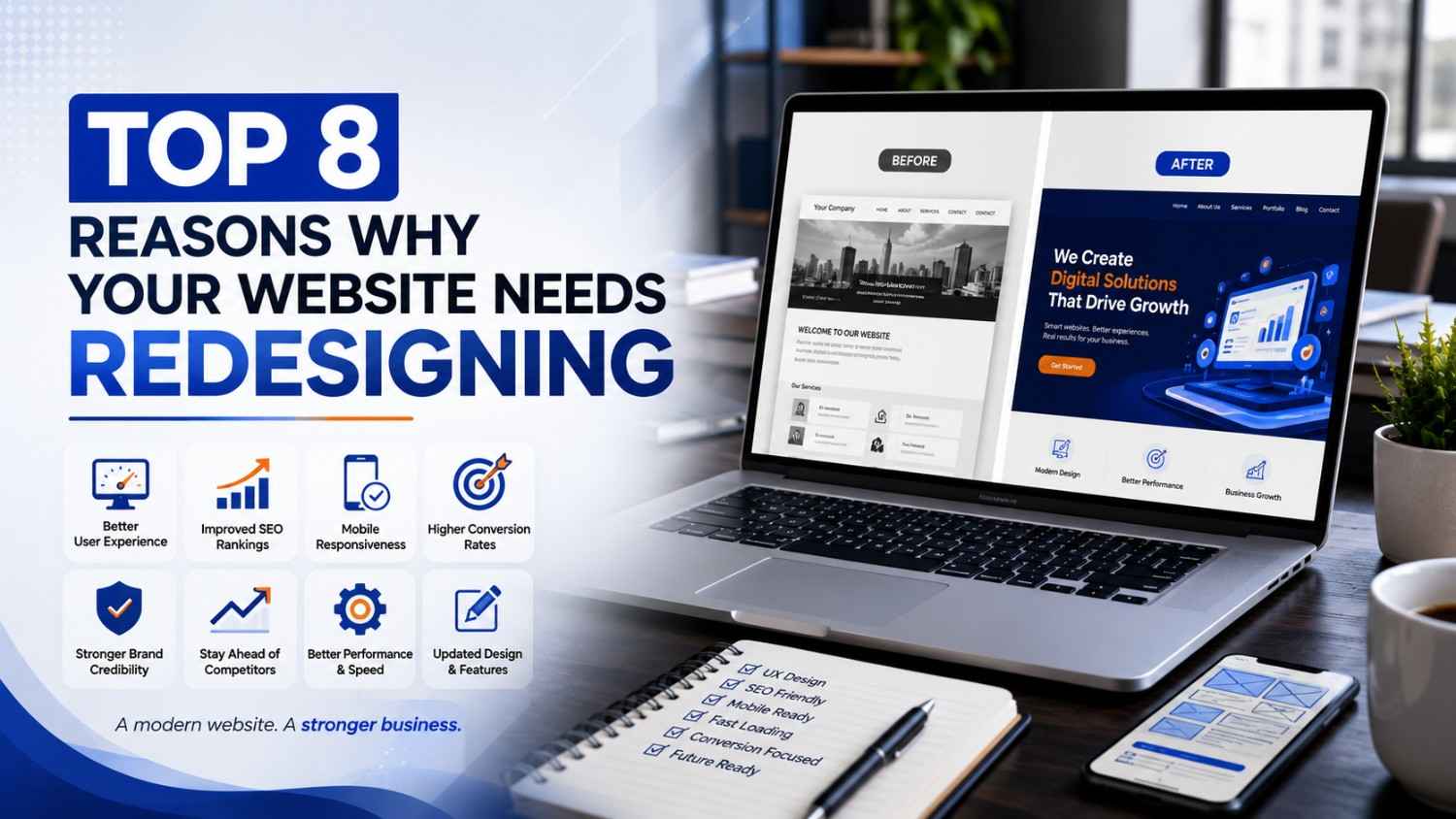 Top 8 Reasons Why Your Website Needs Redesigning